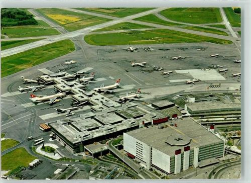 Zürich Flughafen Fliegeraufnahme Fisa Kongress ad Astra Phila Schweiz 1989 Ganzsache 5 Rappen