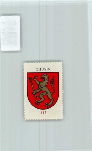 7430 Thusis - Vignette Wappen Kaffee Hag ca 1920-1940 Löwe Zepter