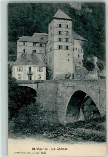 1890 St-Maurice - Schloss