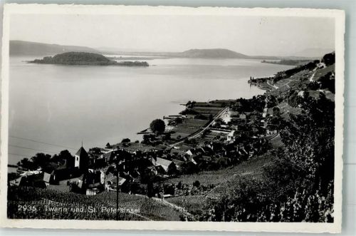 2513 Twann 1946 Foto AK St. Peter-Insel