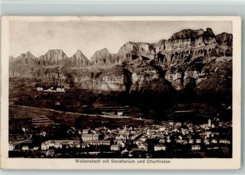 8880 Walenstadt - mit Sanatorium und Churfirsten