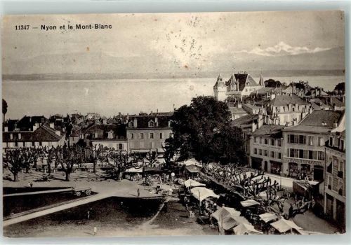 1260 Nyon 1914 - Marktszene