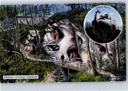 4144 Arlesheim - Apollogrotte, Schloss Birseck