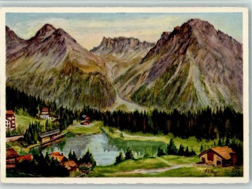 7050 Arosa - Unterseeli Maienfelder-Furka sign Meyer P. A.