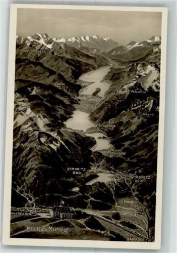 7504 Pontresina - Vogelschau Hotel