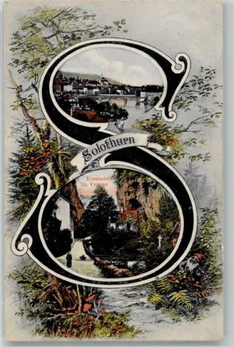 4500 Solothurn Soleure 1903 Foto AK Einsiedelei St. Verena