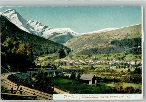 7430 Thusis Foto AK Eisenbahn Albulabahn
