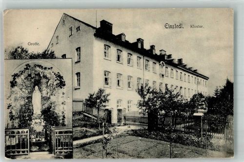 8840 Einsiedeln Foto AK Kloster Grotte