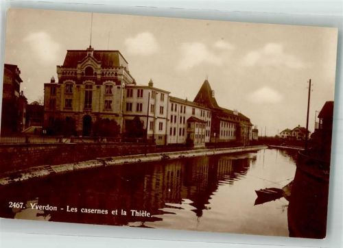 1400 Yverdon-les-Bains 1925 Foto AK Kaserne Feldpost