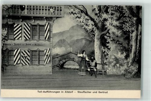 6460 Altdorf UR Foto AK Wilhelm Tell Festspiele