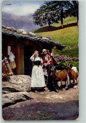 1914 - Almwirtschaft Ziegen AK