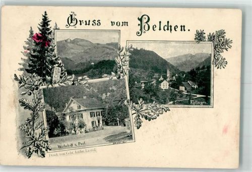 4458 Eptingen Gebrauchsspuren Gasthaus Zur Post Belchen