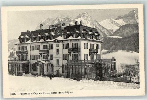 1660 Château-d´Oex - Winter Hotel Pension Beau Sejour