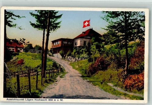 8158 Regensberg Gebrauchsspuren Gasthaus Lägern-Hochwacht