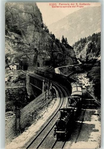 1909 - Gotthardbahn Galleria Spirale del Proato