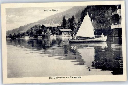 3653 Oberhofen am Thunersee - Pension Zaugg Segelboot