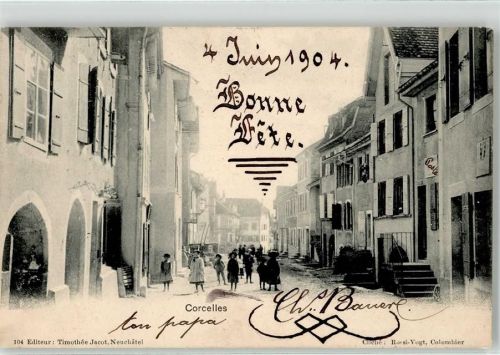 2350 Saignelégier 1904 - Corcelle Ort lt. Stempel