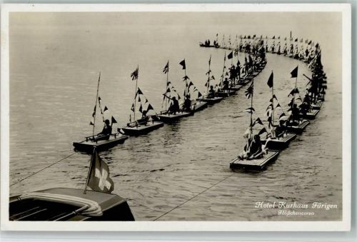 6363 Fürigen Foto AK Nr. 3394 Verlag Goetz - Ereignis - Flößchencorso