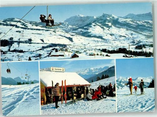 9643 Krummenau Winter Seilbahn Sportplatz Wolzenalp