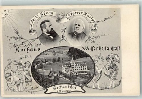6263 Richenthal - Kurhaus Wasserheilanstalt Dir. V. Blum Pfarrer Kneipp