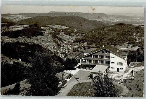 4418 Reigoldswil Foto AK Hotel Gasthaus Wasserfallenhof Fahne