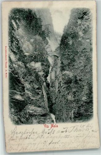 7430 Thusis 1900 Relief AK Via Mala