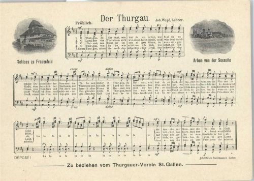 9320 Arbon - Lied Der Thurgau, Schloss, Johann Wepf