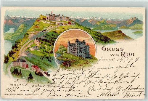 6410 Rigi Staffel 1899 - Ort lt. Stempel
