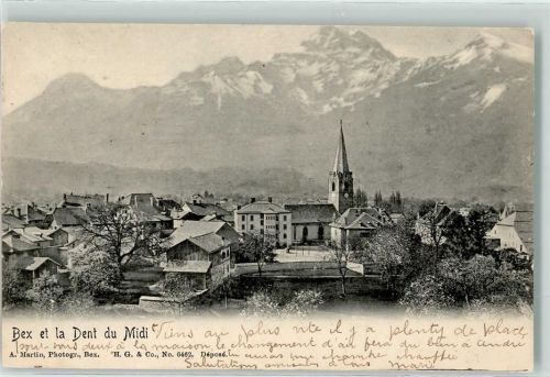 1880 Bex 1902 - Kath. Kirche Dent du Midi