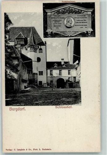 3400 Burgdorf Berthoud 1906 - Schlosshof