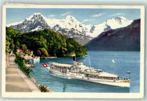 3658 Merligen - Dampfer Blümlisalp Beatenbucht Eiger Mönch Jungfrau