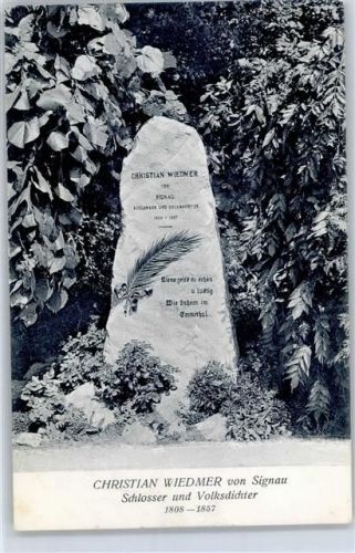 3534 Signau - Denkmal Christian Wiedmar Feldpost