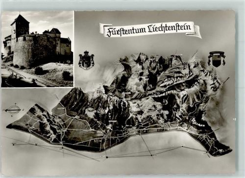 Landkarte Reliefekarte