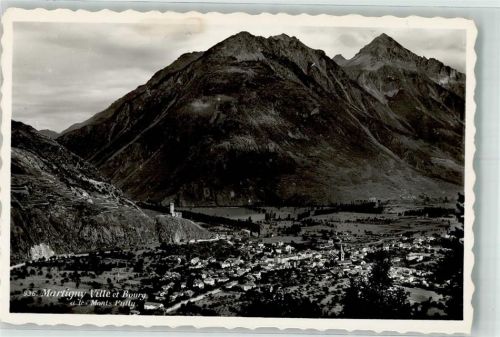 1920 Martigny Foto AK Bourg Mont Pully