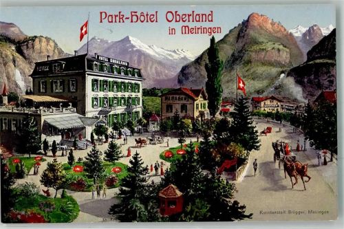 3860 Meiringen FOTO KEINE AK Park Hotel Oberland Bahnhof