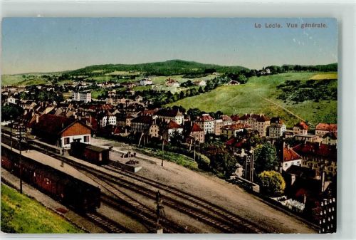 2400 Le Locle 1914 - Bahnhof Eisenbahn