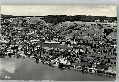 8712 Stäfa 1965 Foto AK Fliegeraufnahme