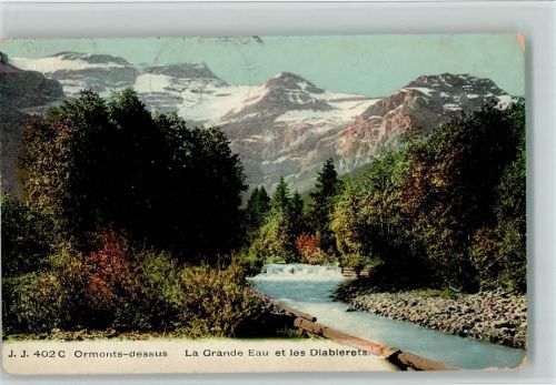1865 Les Diablerets Ormont-Dessus - La Grande Eau et les Diablerets