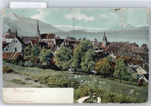 6300 Zug Zugo - Panorama See Berg