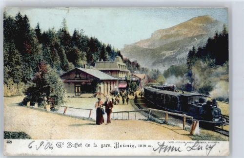 3860 Brünig Gebrauchsspuren Bahnhof , Bergbahn