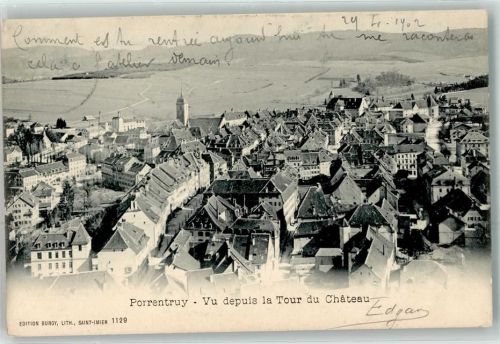 2900 Porrentruy Pruntrut 1902 - Tour du Château