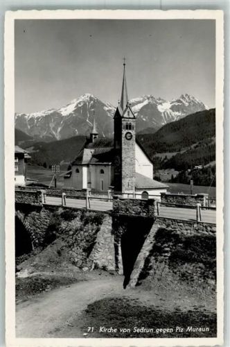 7188 Sedrun Foto AK Kirche
