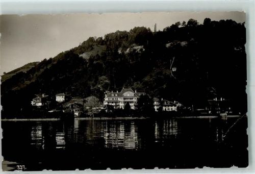 3654 Gunten 1925 Foto AK Hotel du Lac AK