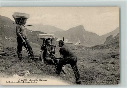 Armaillis Suisses Hirten Motiv Schweiz 1908