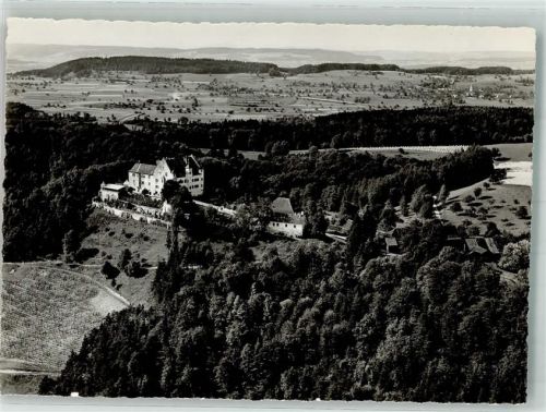 9507 Stettfurt 1959 Foto AK Fliegeraufnahme Schloss Sonnenberg