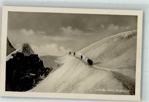 3801 Jungfraujoch Foto AK Winter Jungraujoch