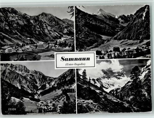 7563 Samnaun Dorf - Unter-Engadin 4-Bildkarte