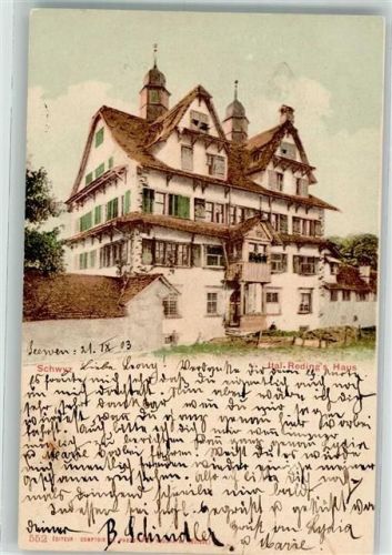 6430 Schwyz 1903 - Ital. Reding´s Haus
