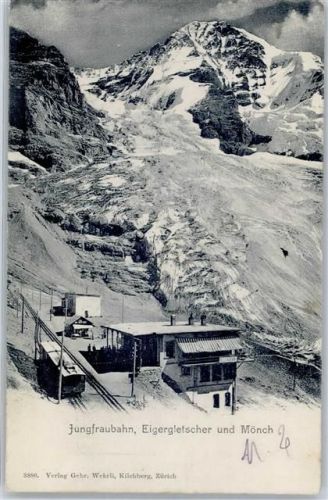3823 Eigergletscher 1904 - Jungfraubahn Bergbahn Eigergletscher Mönch