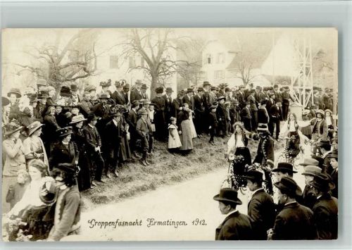 8272 Ermatingen BOAKC Groppenfasnacht 1912 Festzug Privatfoto-AK